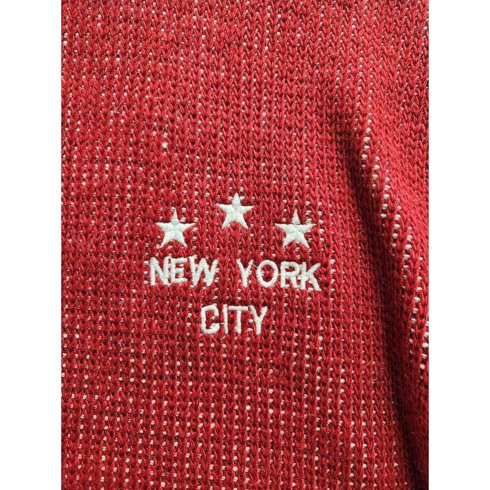 NWOT Spirit Jersey Women's New York Red Ivory LS Knit Sweater & Shorts Set, Med. - Picture 6 of 12